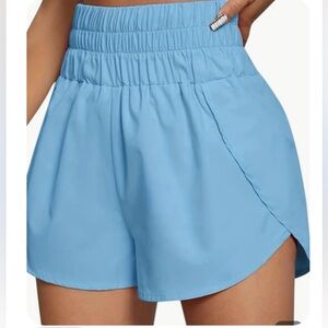 Elastic Waist Sports Shorts